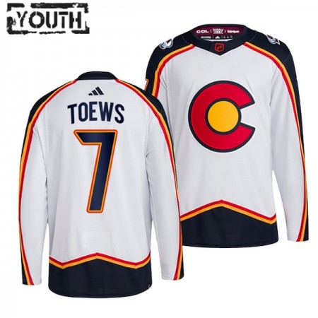 Colorado Avalanche Devon Toews 7 Adidas 2022-23 Reverse Retro 2.0 Weiss Trikot Authentic - Kinder Colorado Avalanche Devon Toews 7 Adidas 2022-23 Reverse Retro 2.0 Weiss Trikot Authentic - Kinder